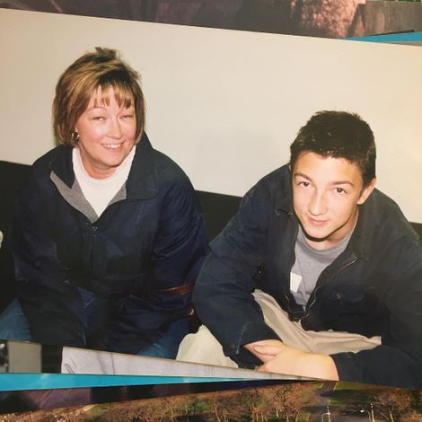 Shane Madej posted a childhood picture with his mother through Instagram in 2018