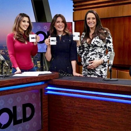 Diana Flazone with her colleagues on the set on 17th February 2019