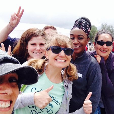 Rachel Frederickson is with her friends of The Biggest Loser