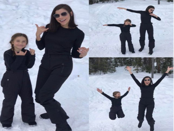 Heather Dubrow enjoying the holidays with her daughter in February 22, 2017