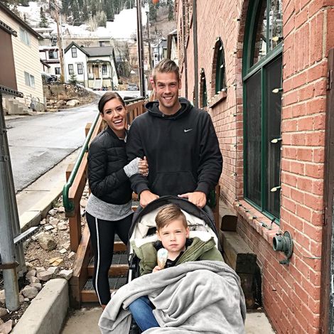 Kelsey's husband Ryan wells posted a whole family picture back in winter 2018