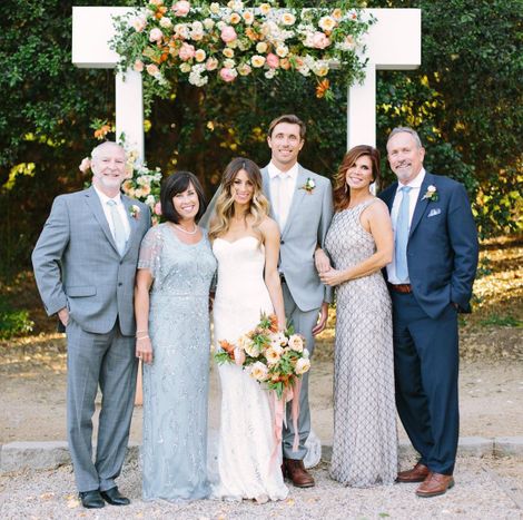 Tenley Molzahn  and Taylor Leopold wedded in San Marcos, California infront of their family 