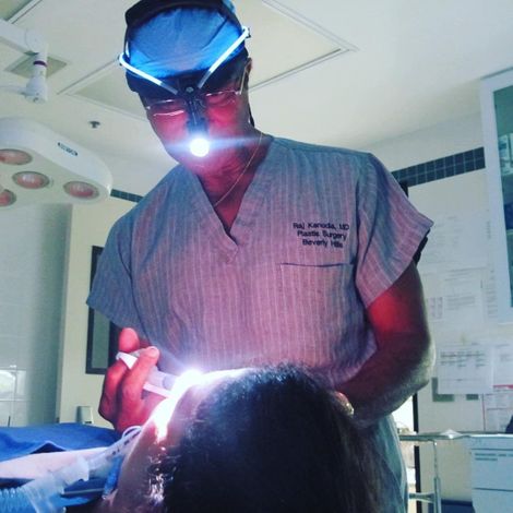 Dr. Raj Kanodia is doing rhinoplasty 