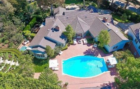 Aimee parents Los Angeles Mansion, Aerial view