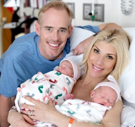 Joe Buck and Michelle Beisner with their children