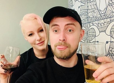 Snap: Emma Hewitt with her brother