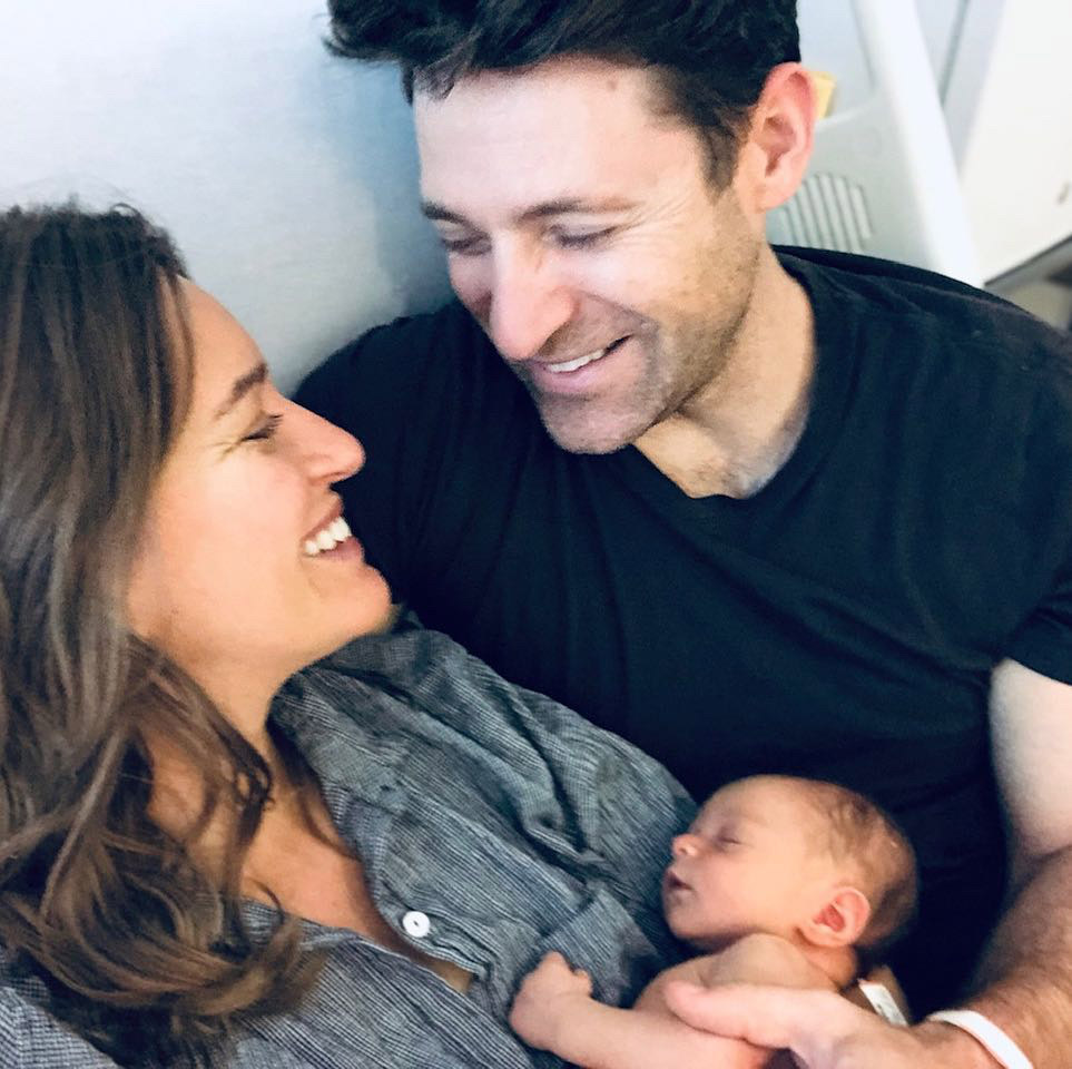 Picture: Katy Tur and Tony Dokoupil with their newborn baby son