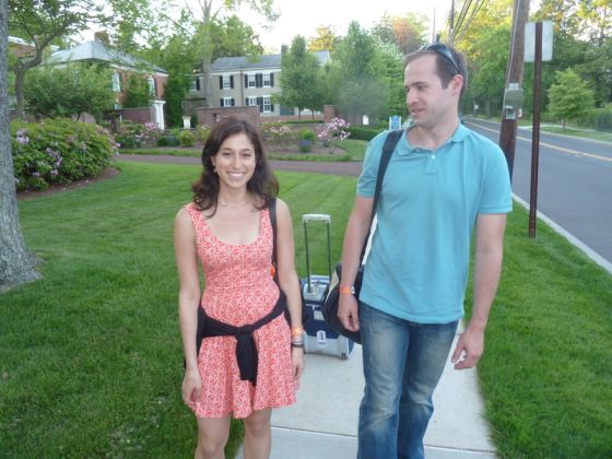 Catherine Rampell and her fiance, Christopher Conlon