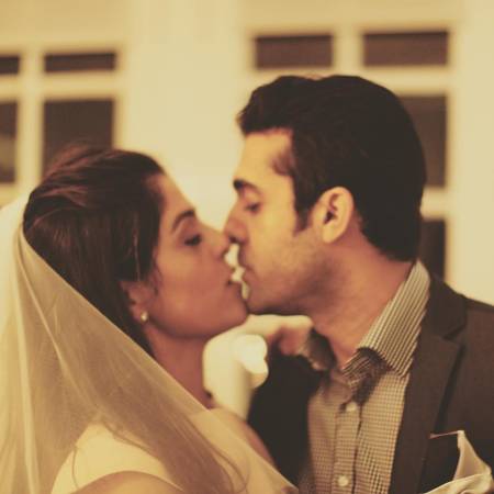 Mourad Zaoui and Sanaz Khoubnazar during their wedding