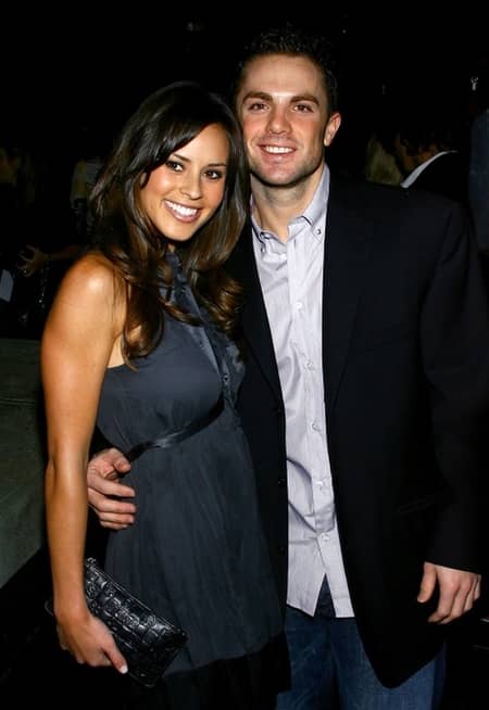 Molly Beers with her then-fiance now husband David Wright at an event