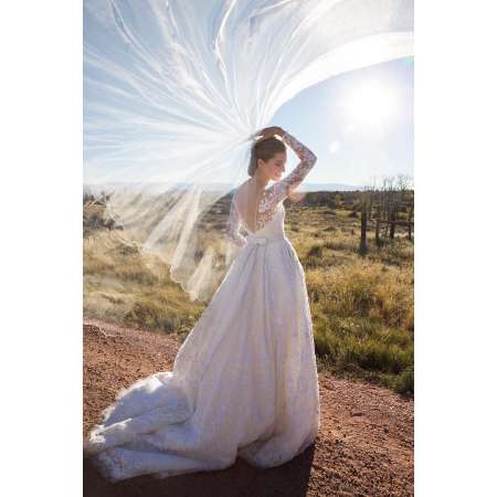 Ricky Van Veen's bride, Allison Williams looks beautiful in white gown
