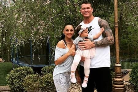 Randy Orton and his wife Kim Kessler with their daughter Brooklyn