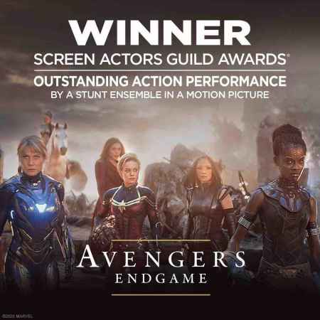 Avengers: Endgame cast members won the Outstanding Performance by a Stunt Ensemble in a Motion Picture