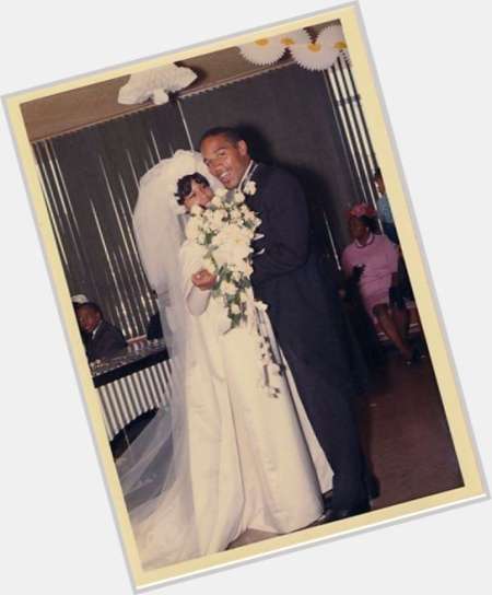 O. J. Simpson and Marguerite Whitley at their wedding ceremony