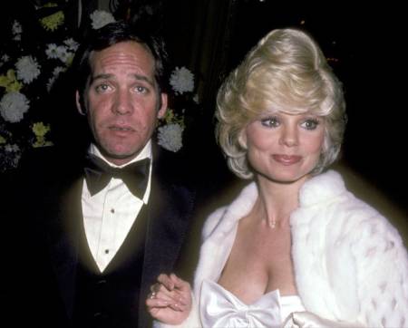 Loni Anderson with her second ex-husband, Ross Bickell at George Burns' 85th birthday