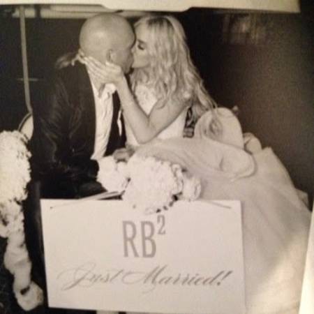 Rob Bironas and Rachel Bradshaw at the time of their wedding. What happened to Rachel's husband?