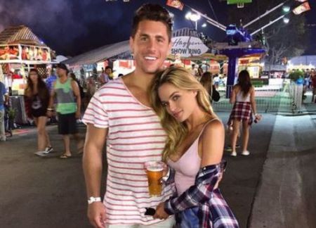 Kelsey Laverack with her boyfriend at a festival.