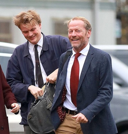 Finlay Glen With His Father, Iain Glen