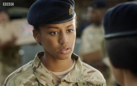 Shalom Brune-Franklin as Maisie Richards On Our Girl series 3