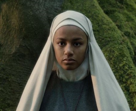 Shalom Brune-Franklin as Sister Igraine/Morgana on Netflix's Cursed