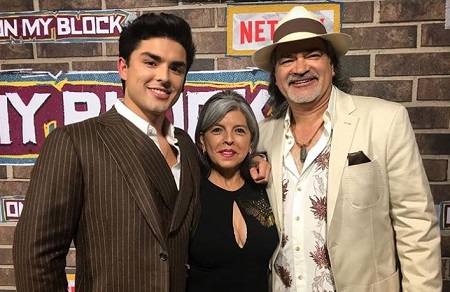 Diego Tinoco with his parents Borrelia Tinoco and Quito Tonoco.
