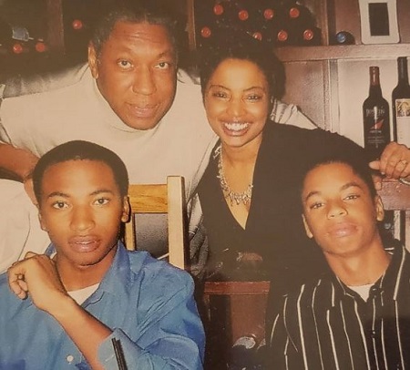 Eric Mumford and Lynn Toler pictured with their two adorable sons.