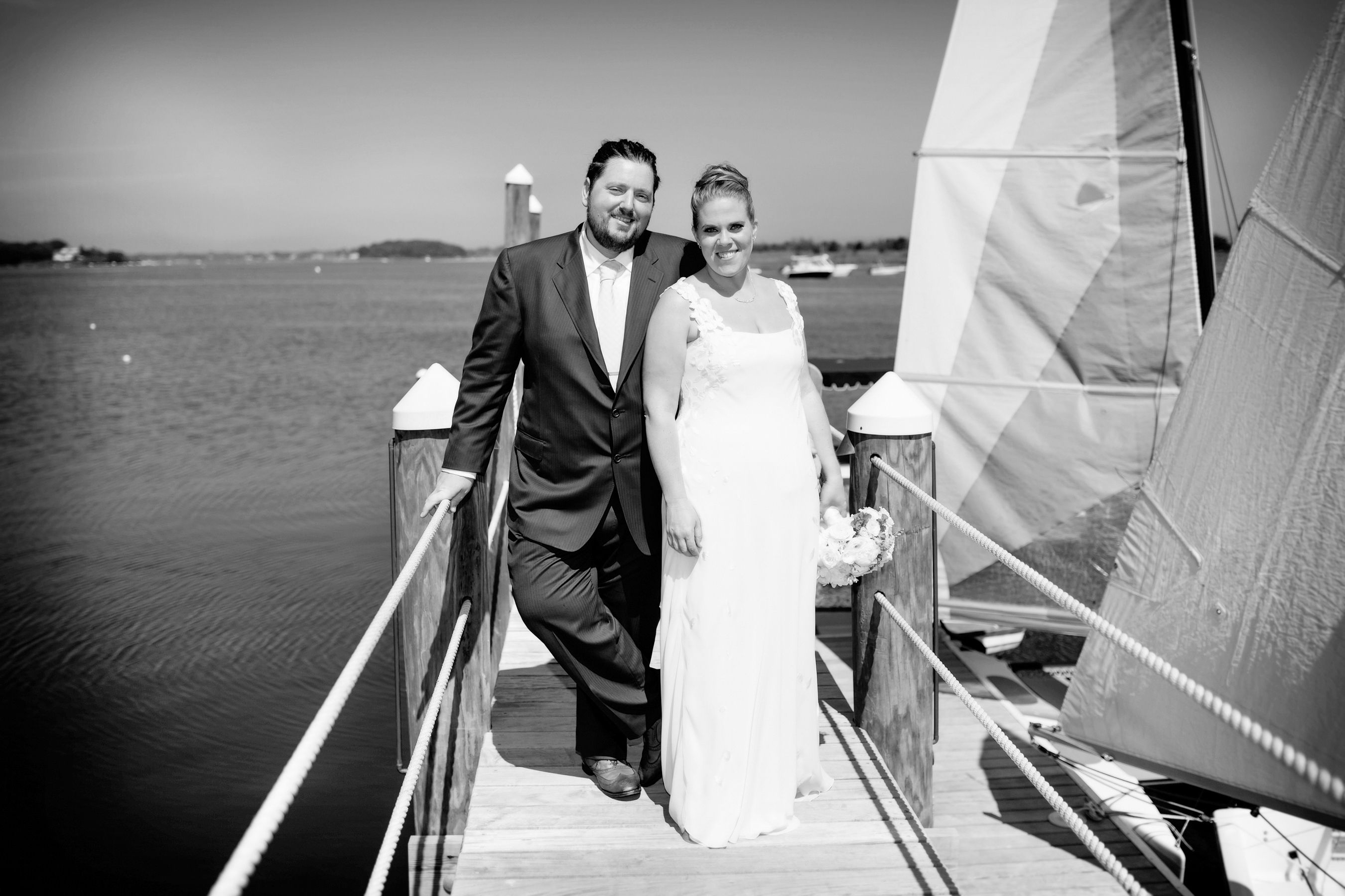 Amanda Belichick with her husband A. J. DeSantis, on their wedding on July 8, 2017.