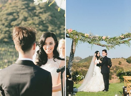 Brendon Urie and Sarah Urie shared the wedding vows on April 27, 2013, in Malibu