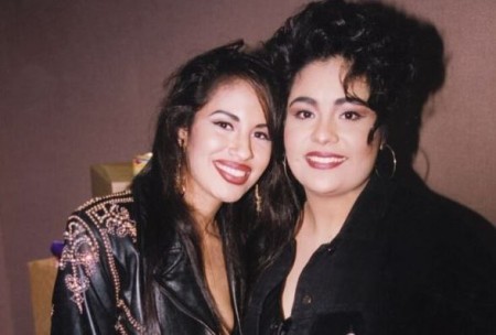 Suzette Quintanilla and her late sister, Selena.