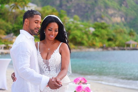 The Wedding Picture Of Kenya Moore and Marc Daly