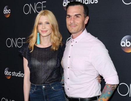 Emma Booth and Dominick Joseph Luna attended the 'Once Upon A Time' finale screening at The London West Hollywood in 2018.