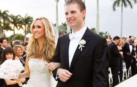 Lara Trump and her husband, Eric Trump on their wedding day.