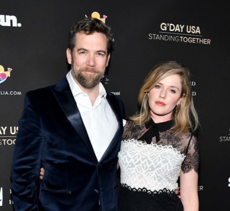  The 'No Activity' cast members Patrick Brammall and Harriet Dyer attended G'Day USA 2020 in Beverly Hills, California.