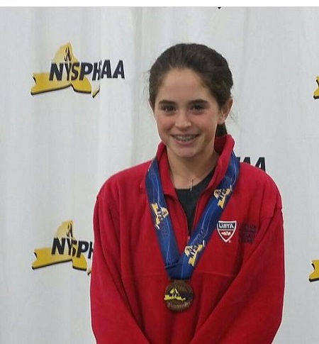 Merri Kelly Hannity placed third in the 2019 NYS Single Tennis Tournament.