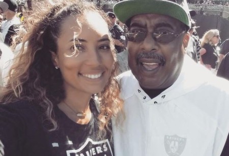 Cheyenne Woods and her father, Earl Woods Jr.