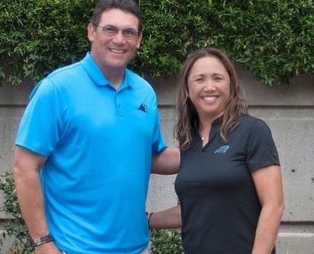 The former basketball player Stephanie Rivera is the wife of famous football head coach Ron Rivera.