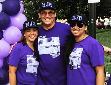 Stephanie Rivera (left) with her husband Ron and daughter Courtney Rivera (right).