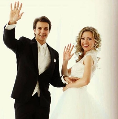 The Russian actress Irina Tarannik and actor Denis Vasilev are married since July 2014.