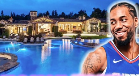 NBA star, Kawhi Leonard's home in Los Angeles is worth $13.3 million.