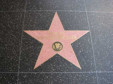Hollywood Walk Of Fame of  Arnold Schwarzenegger 