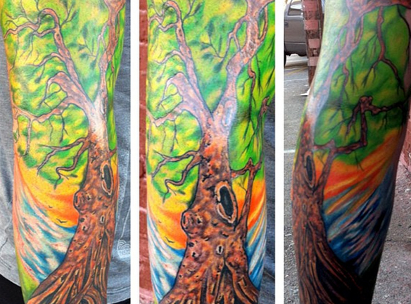 Josh Dun Full Arm Tattoo