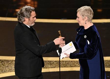 Joaquin Phoenix receiving the Best Actor Oscar Award and gave a honorable tribute to late brother, River