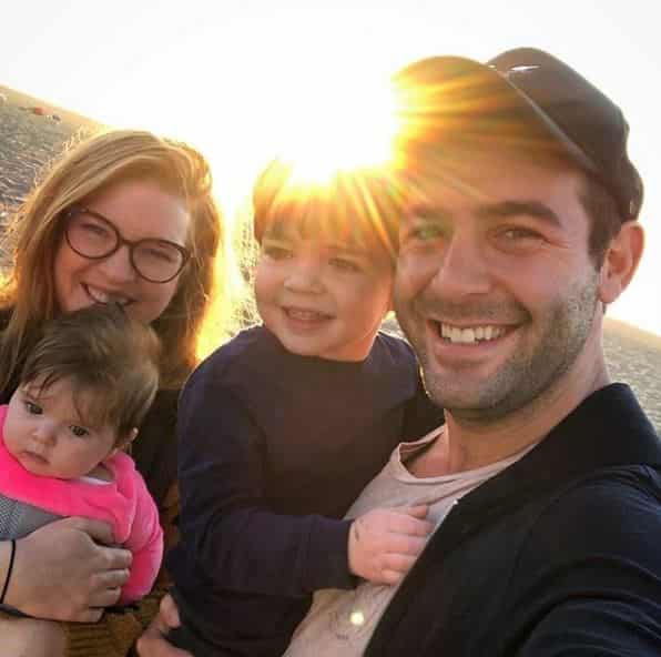 James Wolk Instagram post of his family