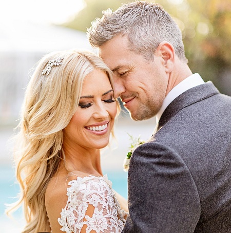 Christina El Moussa and Ant Anstead during an wedding ceremony
