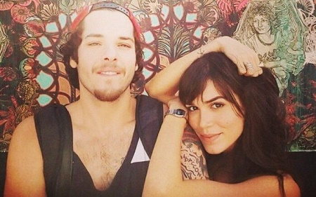 An Brazilian actress, Carla Salle with her ex-boyfriend, Gian Luca