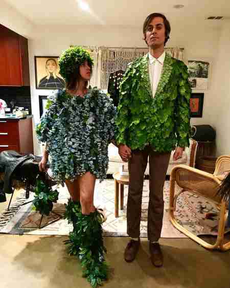 Scout Willis and her boyfriend, Jake Miller wearing leaf dresses. How is Scout's relationship is going with boyfriend, Miller?