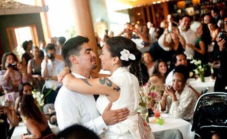 Ife Sanchez Mora weds Aaron Sanchez  in 2009 