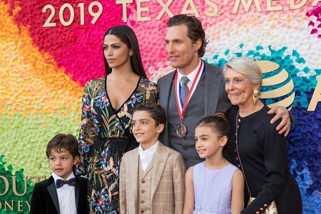 Levi Alves McConaughey made appearnces on the red carpet alongside parents, siblings and grand mother