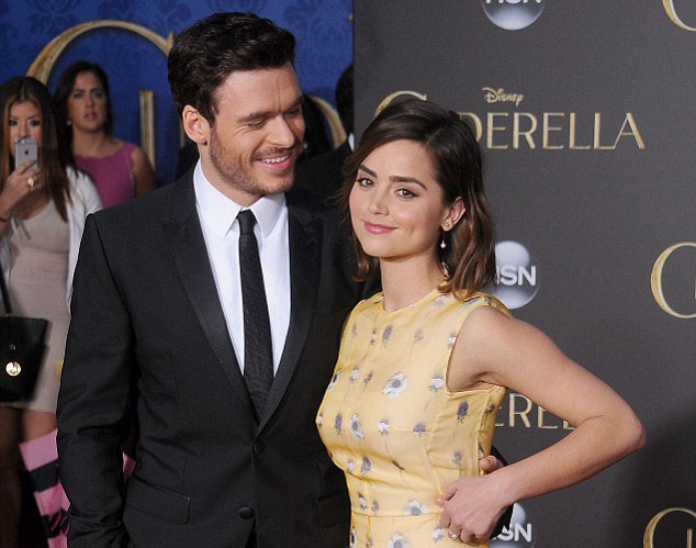 Richard and Jenna broke after three years. They are at the premiere of cindrella at the El Capitan Theatre on March 1, 2015 in Hollywood, California.