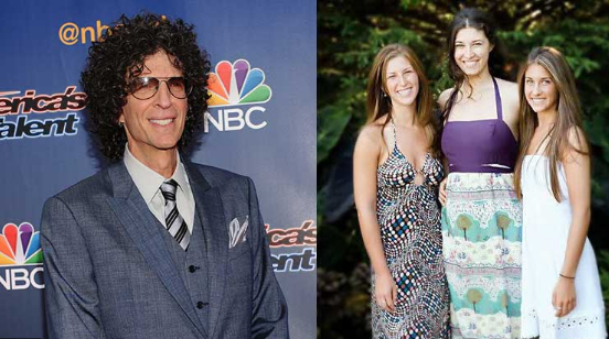 Deborah and her sister Ashley Jade and Emily Beth Stern and father Howard Stern